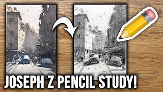 Watercolor to Pencil - Joseph Zbukvic Study ️