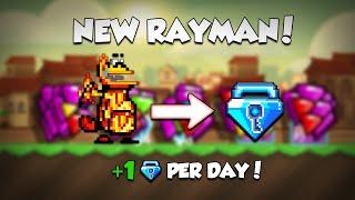 "NEW RAYMAN" Get Rich in 2024! Earn 1 BGL Per Day! | Growtopia Easy Profit