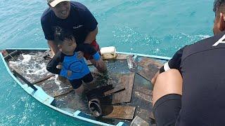 Zael  | Kapal ku Tenggelam di Laut  | Dayung Sampan & Berenang | KIDS CANOEING PLAY at The BEACH