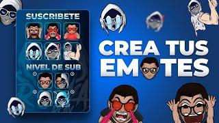 Como HACER EMOTES para TWITCH | PASO A PASO | EMOTES Twitch 2021