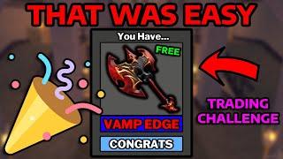 WE DID IT! Common To Vampire's Axe Day #3... (MM2 Trading)