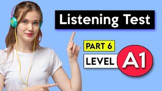 A1 Listening Test - Part 6 | English Listening Test
