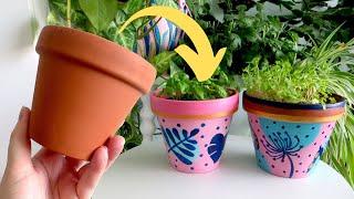 Easy Clay Plant Pot Painting Ideas to Try!