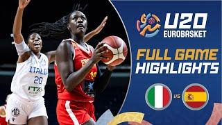 Semi-Finals: Italy  vs Spain  | Extended Highlights | FIBA U20 Women's EuroBasket 2024