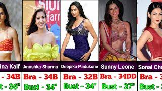 List of Top Bollywood Celebrities 34B Breast and Bra size Measurements