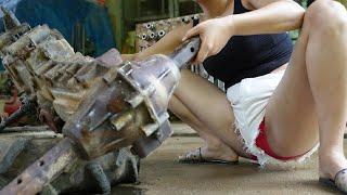 Genius Girl ; Full Restore and Repair truck wheels | How to replace truck tires