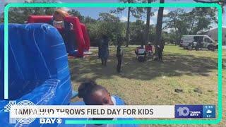 Kids have a 'field day' thrown by the housing authority