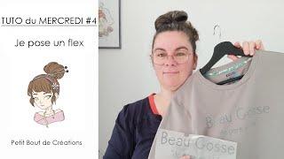 TUTO DU MERCREDI 4 : Je pose un flex thermocollant  #couture #podcastcouture