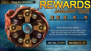 DEEP SEA MYSTERY EVENT REWARDS 1/22 - SPIN THE WHEEL : GUNS OF GLORY on Android/iOS/Memu/Bluestacks