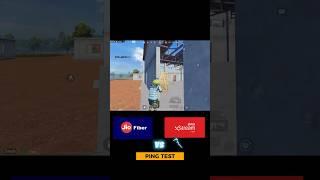 Jio fibre VS Airtel x stream Ping test | Battle grounds mobile India #bgmi #jio #airtel #pubg