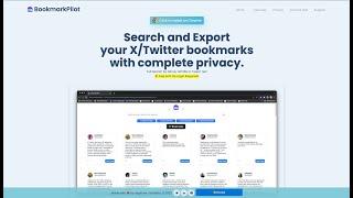 BookmarkPilot - Search and Export your X/Twitter bookmarks with complete privacy.