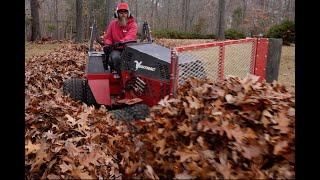 The City REFUSES to Pick Up the LEAVES!  VENTRAC Plows Leaves to Curb & they Magically Disappear!