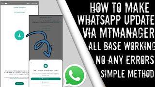 HOW TO UPDATE WHATSAPP USING MT MANAGER NOT INSTALLED ERROR ALSO FIXED ALL BASE WORKING