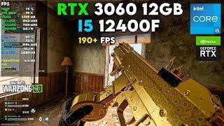 Warzone 3 (190+ FPS) - RTX 3060 12GB + I5 12400F | FSR 3.0