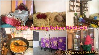 Deep cleaning before Ramzan||bedroom ki cleaning ki AJ ||Homemaker Gul vlogs ️