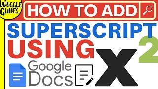 Google Docs   Superscript