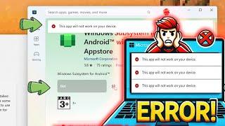 Fix “This App Will Not Work on Your Device” & Greyed Out Get Button in Microsoft Store