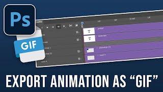 How to Export a Photoshop CC Animation as a GIF (2024)