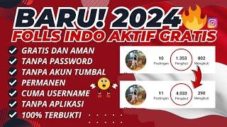 Followers Akun Indonesia Aktif! Cara Menambah Followers Instagram Gratis Permanen 2024