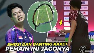 Tak Bisa Tahan Emosi..! Pemain ini Jagonya Banting Raket. Momen Raket Patah & Hancur Badminton