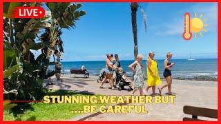 LIVE: STUNNING WEATHER in Tenerife- Los Cristianos, Las Americas & Cosa Adeje MEGA Walk ️