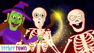 Midnight Magic - This Old Skeleton + Spooky Scary Skeletons Songs | Teehee Town