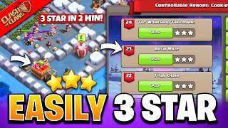 Easiest Way to 3 Star LEVEL 23 Controllable Heroes Challenge - Royal Maze Easy Way Clash of Clans