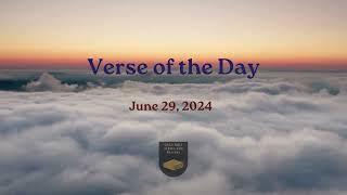 Verse of the Day - June 29, 2024