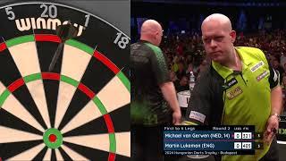 TWO NINE-DARTERS IN ONE DAY! | MICHAEL VAN GERWEN NAILS THE NINE | 2024 Hungarian Darts Trophy