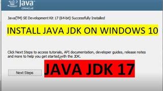 Install Java JDK on Windows 10 | Java JDK 17