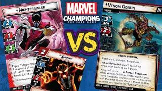 Nightcrawler Vs. Venom Goblin (Expert) Marvel Champions Playthrough