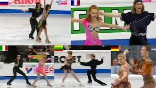 Top 5 Latin Rhythms | Ice Dance  2000 European Figure Skating Original Dance