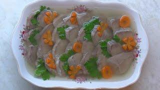 Заливной свиной язык / Jellied pork tongue