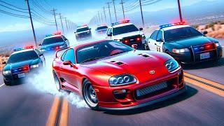 NEW Toyota Supra Mod is the PERFECT Car for Police Chases in BeamNG Drive!