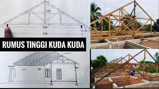 Cara menghitung tinggi kuda kuda rumah