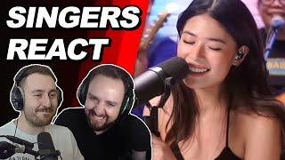 Singers React to Gigi de Lana (GG Vibes) - The Lazy Song | Reaction