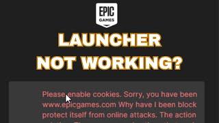 Epic Games Not Loading | Why is my epic games launcher not working