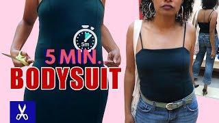 How to Upcycle a Dress into a Bodysuit in 5 minutes!!  | BlueprintDIY