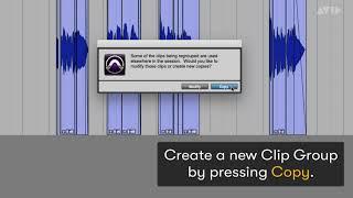 Pro Tools Tech Tip — Clip Groups