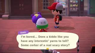 Scoot tells Static a horror story (Animal Crossing New Horizons)