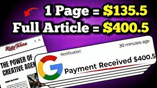 FREE, Get Paid $400.5 Everyday This One Article (Using ChatGPT) 