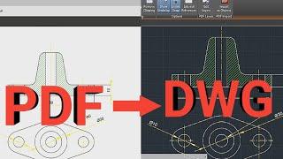 Insert PDF in AutoCAD DWG | AutoCAD tutorial ⏩