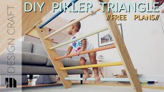 Make a Folding Pikler Climbing Triangle FREE PLANS and Templates Available! // How To // Woodworking