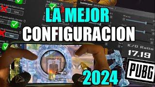 LA MEJOR CONFIGURACION Y SENSIBILIDADES EN PUBG MOBILE 2024-CONVIERTETE EN UN PRO PLAYER