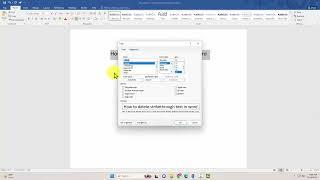 How to delete strikethrough text in word