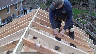 DIY Garden Shed Greenhouse Part 8 Building Roof Rafters