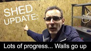 Shed build update - We have walls...