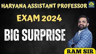 BIG SURPRISE | HARYANA ASSISTANT PROFESSOR EXAM 2024 #hpsc #ramsir #ramasgurukul