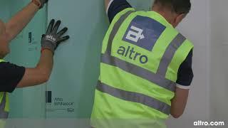 Altro walls installation 10: Hot welded joint