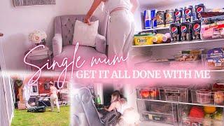 SINGLE MOM OF 3 ROUTINE | GET IT ALL DONE WITH ME!